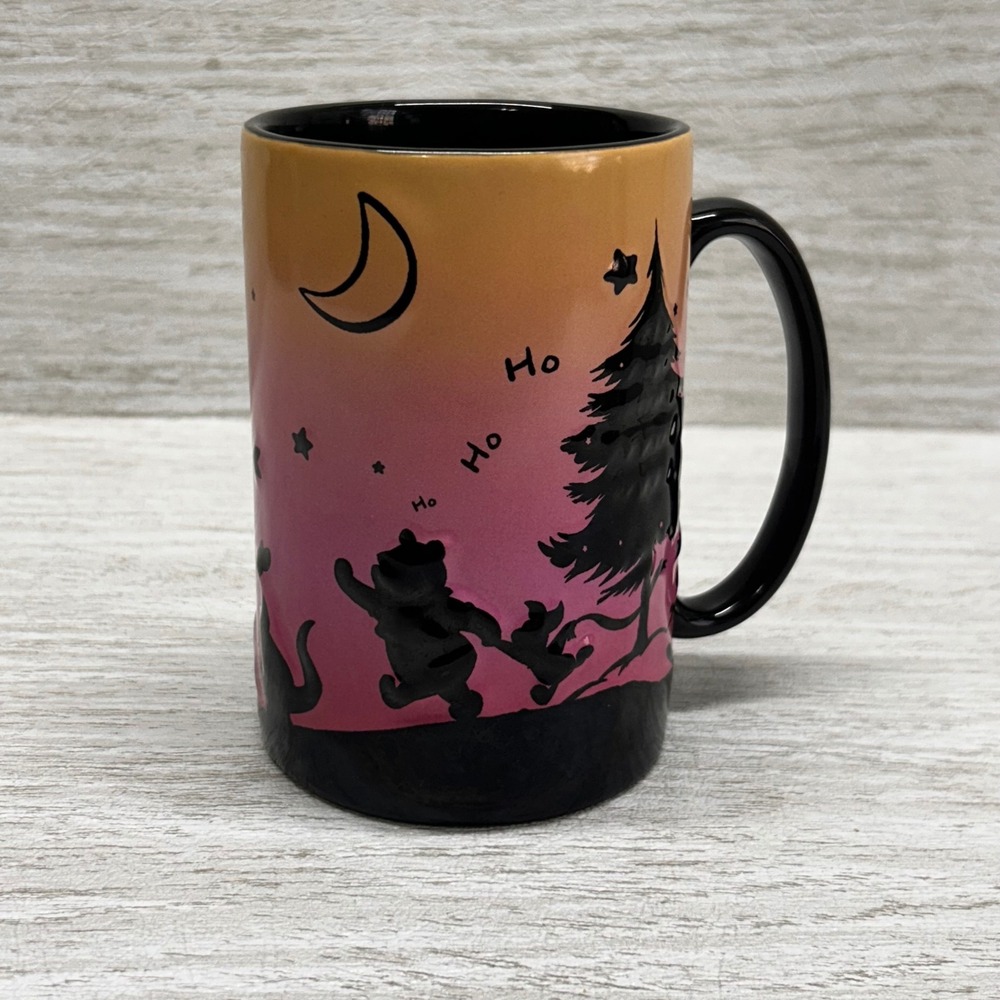 Disney Parks Winnie the Pooh Tree Mug Orange Pink‎ Gradient